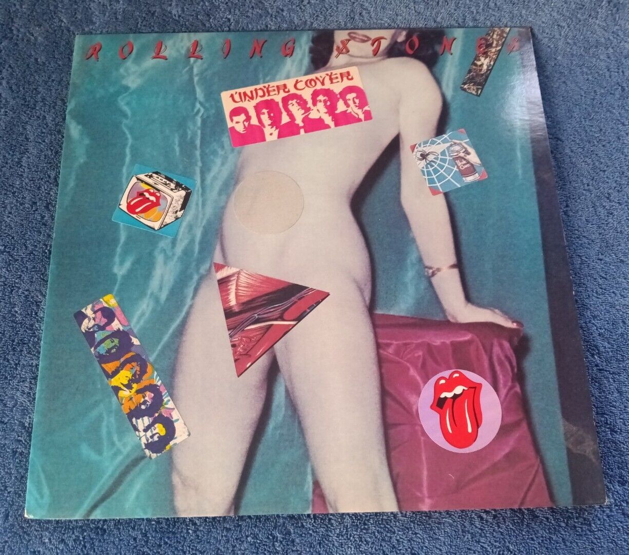 Rolling Stones Undercover LP Records Inner Sleeve 1983 She Was Hot Too Much Bloo
