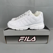 Fila Fulcrum 3 Training Shoes Mens 7.5 White Sneakers 1SC50117-101 New NWT