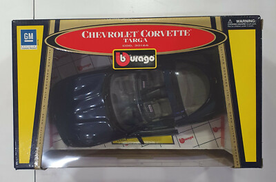 Vintage BURAGO SPECIAL COLLECTION 1:18 scale CHEVROLET CORVETTE TARGA MINT NOS 