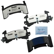 Disc Brake Pad Set-Fleet Metlok Semi-Metallic SDR Disc Brake Pad Bendix MKD154FM