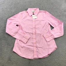 The Shirt by Rochelle Behrens Top Womens Small Button Up Essential Light Pink