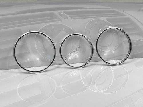 For Mercedes Vito Viano 639 Polished Aluminium Heater dash panel Surrounds Rings - Picture 4 of 7