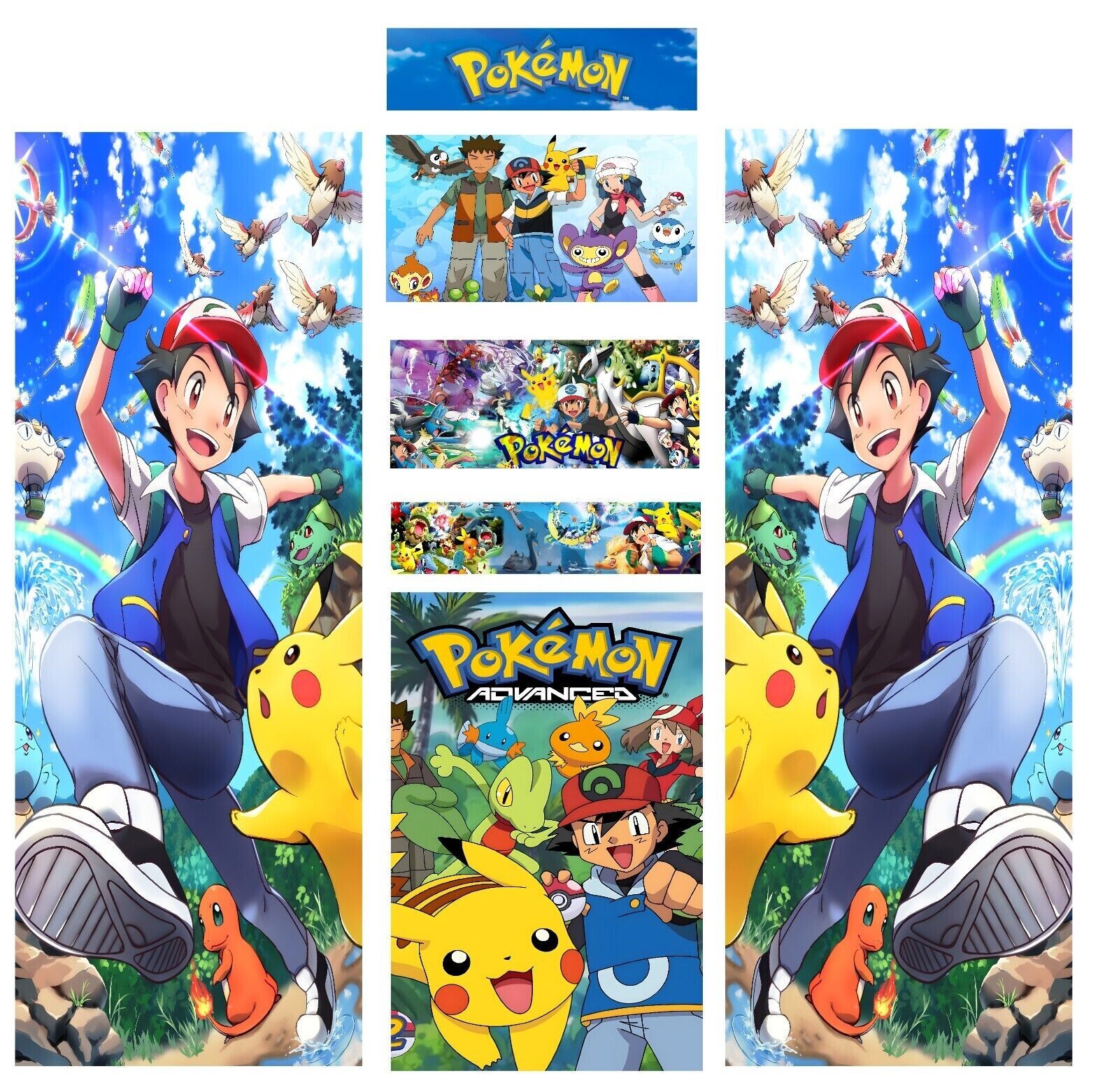 Stickers Pokémon pour borne d'arcade kit de décoration vinyle universel bartop