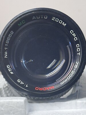CPC PHASE 2 CCT 75-200mm F 4.5 lens for MINOLTA MD mount cameras MACRO 