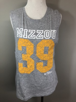 NWT NCAA Mizzou Tigers Missouri Sleeveless Graphic T Shirt Medium