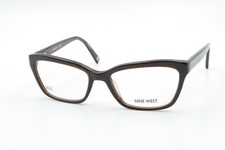 NINE WEST NW5060 210 Dark Brown 52-17-135 Eyeglass Frames Flex Hinges X505