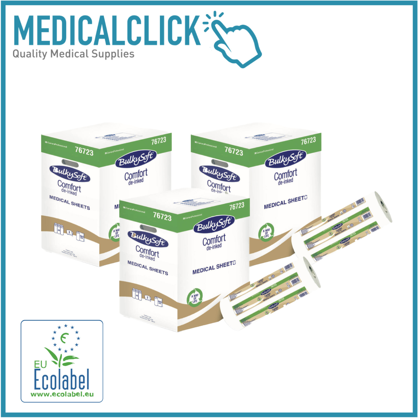 18 Rotoli Carta Lettino Lenzuolino Medico H 60 cm 2 veli estetista spa rotolo