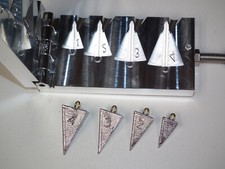 Stampo affondatore piramide acqua salata 1,2,3,4 oz CNC alluminio surf spiaggia