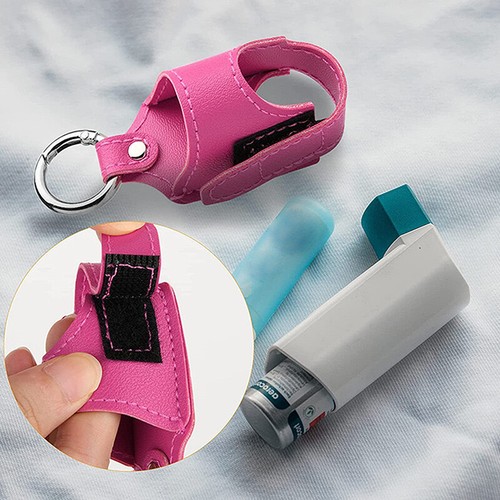 Inhaler Case Holder PU Leather Storage Case With Metal Buckle For Inhaler - Photo 5/18