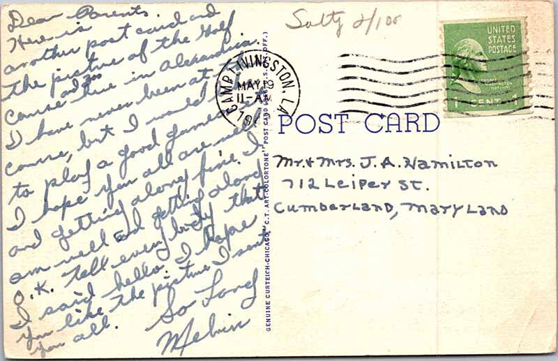 Postcard GOLF COURSE SCENE Alexandria Louisiana LA 10/19 AM6031 eBay