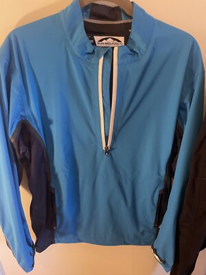 Sun Mountain Monsoon Mens Medium Royal Black Jacket Cirque Golf