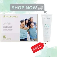 Nu Skin Pharmanex  Lifepak Anti Aging Formula, 60 packets AUTHENTIC With Gift 💝