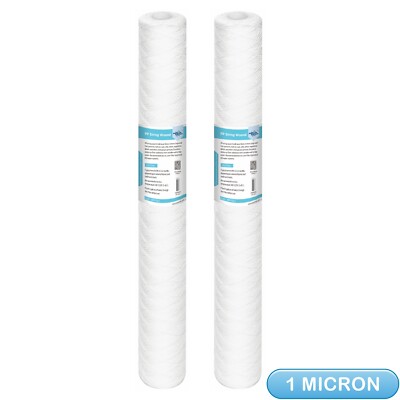 20''x2.5'' String Wound Sediment Water Filter for Most 20-inch Whole House Systems