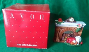  Avon Fireplace Friends Candle Holder  Tealight Christmas Boxed Vintage