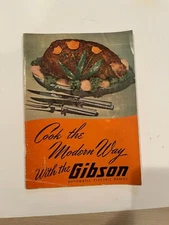 Vintage Advertising Gibson Automatic Electric Range Booklet Recipes Cookbook 