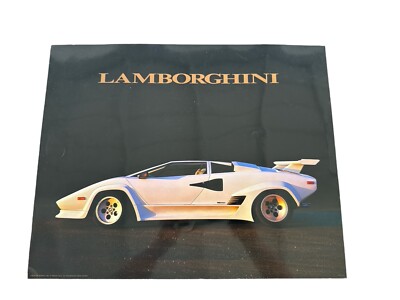 W 373B Impact LAMBORGHINI POSTER 1987 By Brad Wagner | eBay