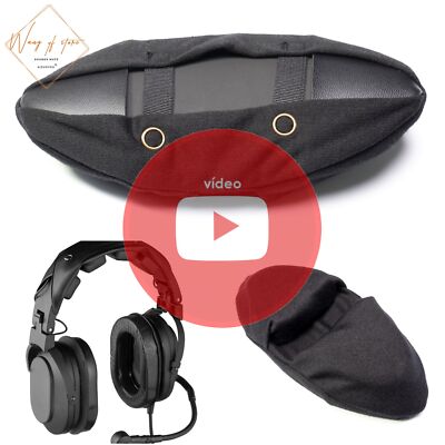 Double Foam Headband Pad Cushion For Telex HR1 HR2 HR-1 HR-2L Aviation Headset