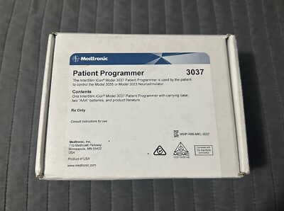Patient Programmer Box Medtronic DBS Patient Programmer Model 3037 with Manual + Case (Factory ...