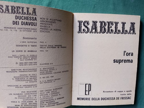 ISABELLA N°176 EDIZIONI RG - Foto 3 di 5