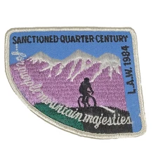 League Of American Wheelmen Patch Sanctioned Quarter Century L.A.W 1984 Mountain