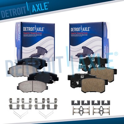 #ad #ad Front amp; Rear Ceramic Brake Pads for 2005 2006 2012 2016 Honda CR V $64.83