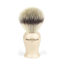 Edwin Jagger Traditional Handmade Shaving Brush Silver Tip Synthetic M-XL NEW
