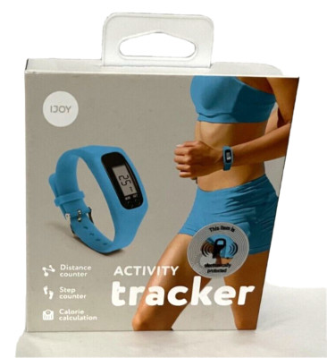 iJoy Activity Tracker Distance, Step and Calorie Calculation - Blue  NEW