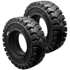 2pk 5.00-8 Tires Advance Solid Solver Forklift 3.0" RW 5.00/8 Flat Proof 5008