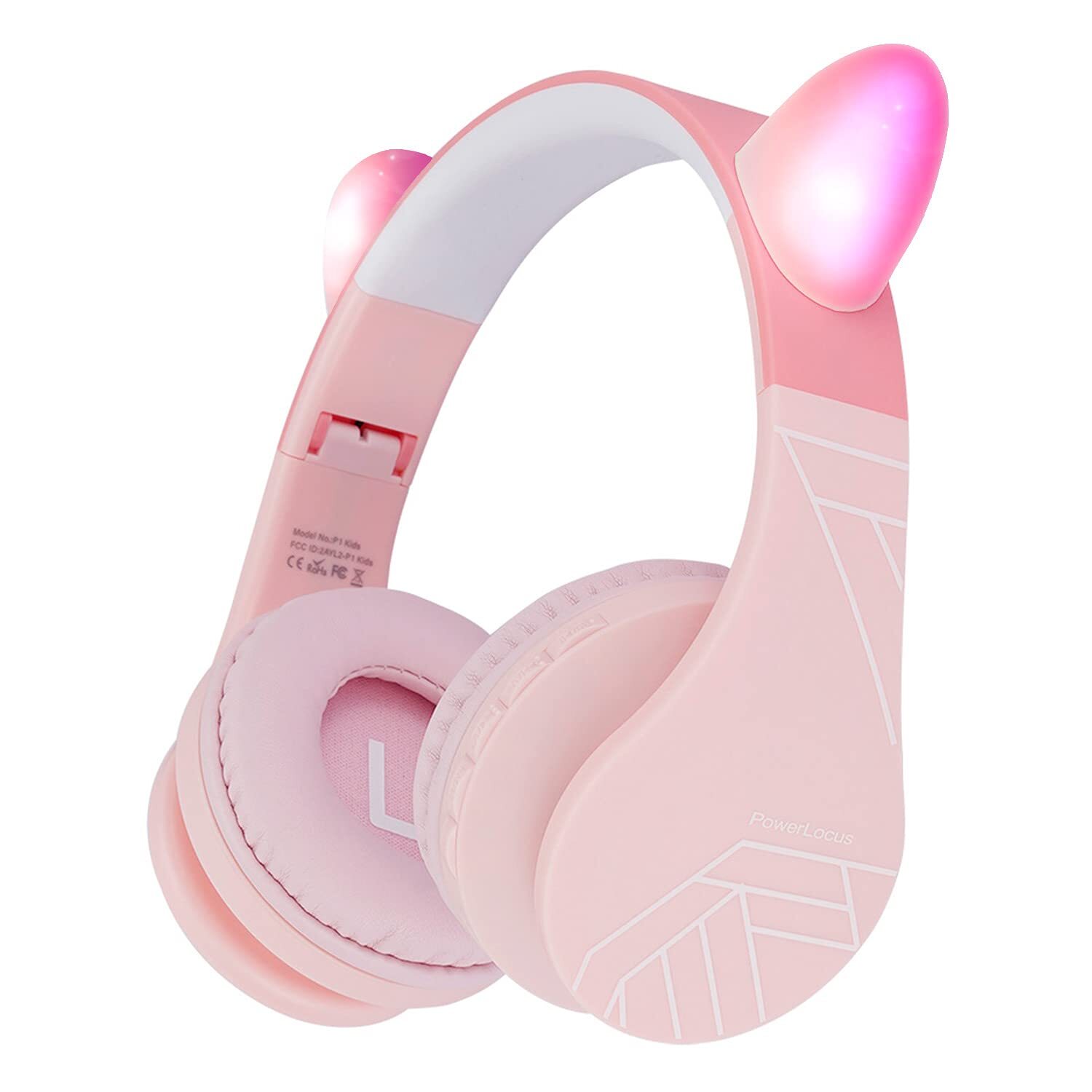PowerLocus Wireless Foldable Bluetooth Headphones for Kids Over Ear Comfort
