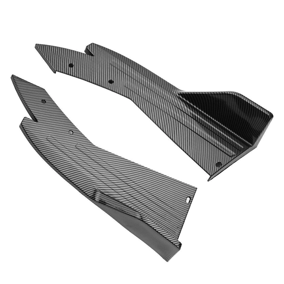 For Volvo S60 S90 Rear Bumper lip Spoiler Splitter Diffuser Carbon Fiber Look Foto 3 de 4