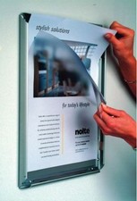 A1A2A3A4 Snap Frames Poster Clip Holders Displays Retail Wall Notice Boards 