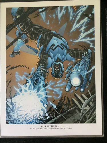 Blue Beetle #1 Art By Tyler Kirkham 9x12 Art Print Poster