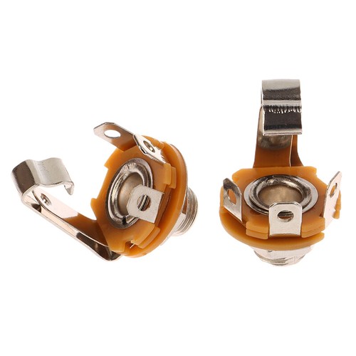 5PCS 1/4" Female Panel Mount Power Socket Connector Mono Audio Cable Jack Plug - Photo 9/9