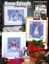 Snow Friends 2004 Cross Stitch by Stoney Creek Collection - 6 Snowmen designs 