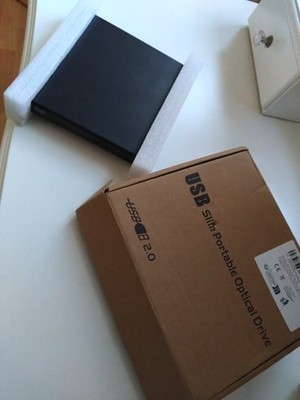 CD-DVD-DVD-RW Drive-Burner USB 2.0 Slim Protectable External ,gebraucht VHB