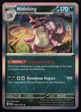 Pokemon Nidoking Holo Scarlatto e Viola 151 034/165 LP