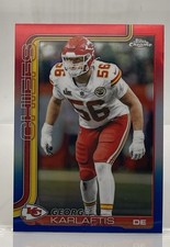 Topps Chrome 2025 George Karlaftis Kansas City Chiefs Football Card #152