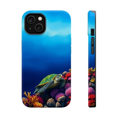 Oceanic Turtle Coral Reef Scene Phone Case For iPhone Samsung