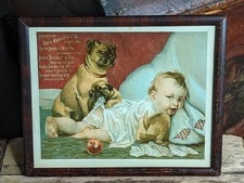 David Bradley Square Corner Plows Chicago ILL Advertising Cardboard Litho Sign