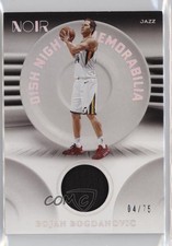 2020-21 Panini Noir Dish Night Memorabilia 4/75 Bojan Bogdanovic #DNM-BBG 0zu6