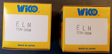 Lot/2 WiKO AV/ Photo Lamp ELH 120 volts / 300 watts Replacement Bulb NOS