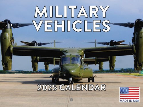 Military Vehicles 2025 Wall Calendar
