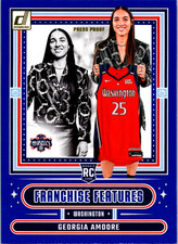 Georgia Amoore Franchise Features Press Proof Blue Rookie 2025 Donruss WNBA #20
