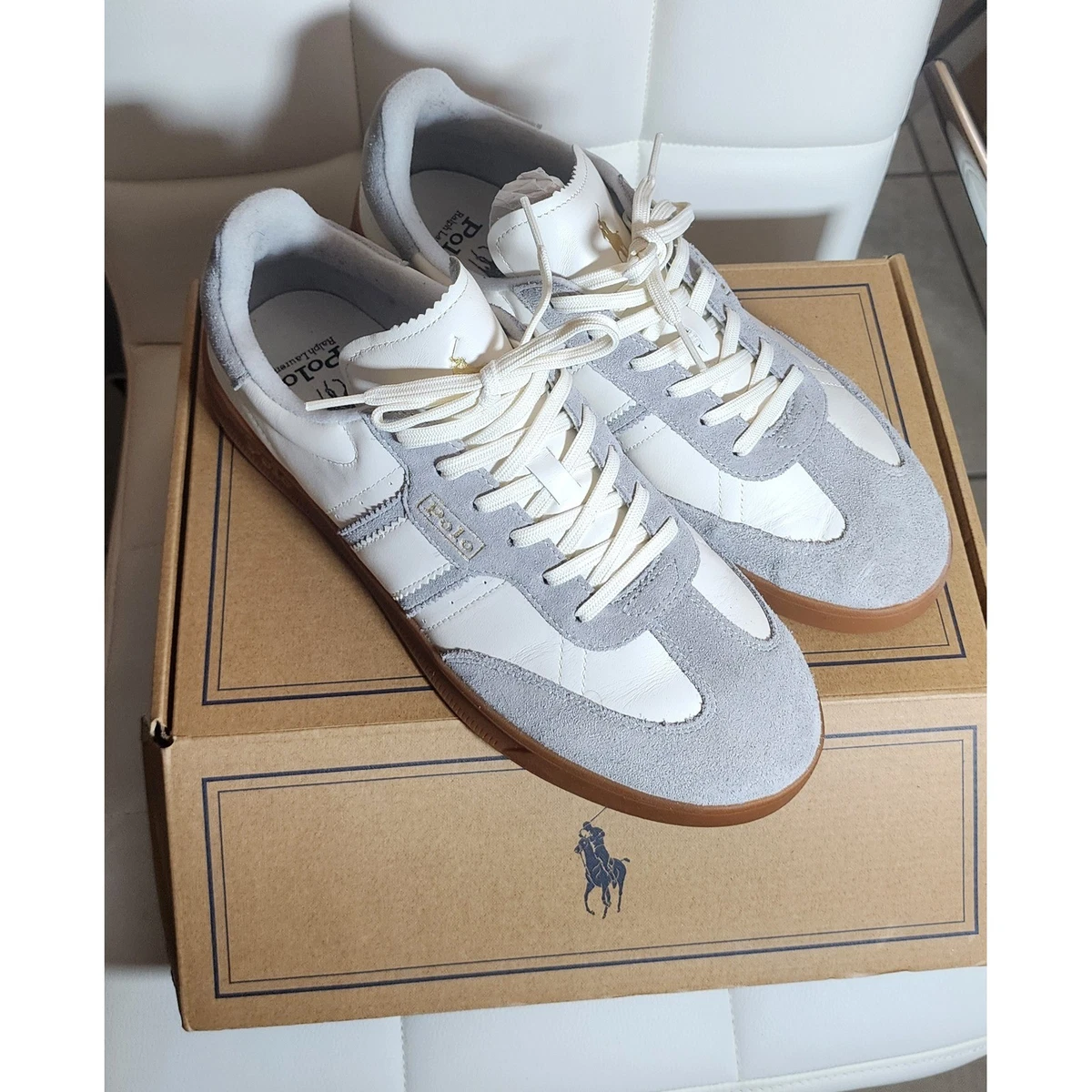 polo ralph lauren leather shoes products for sale | eBay