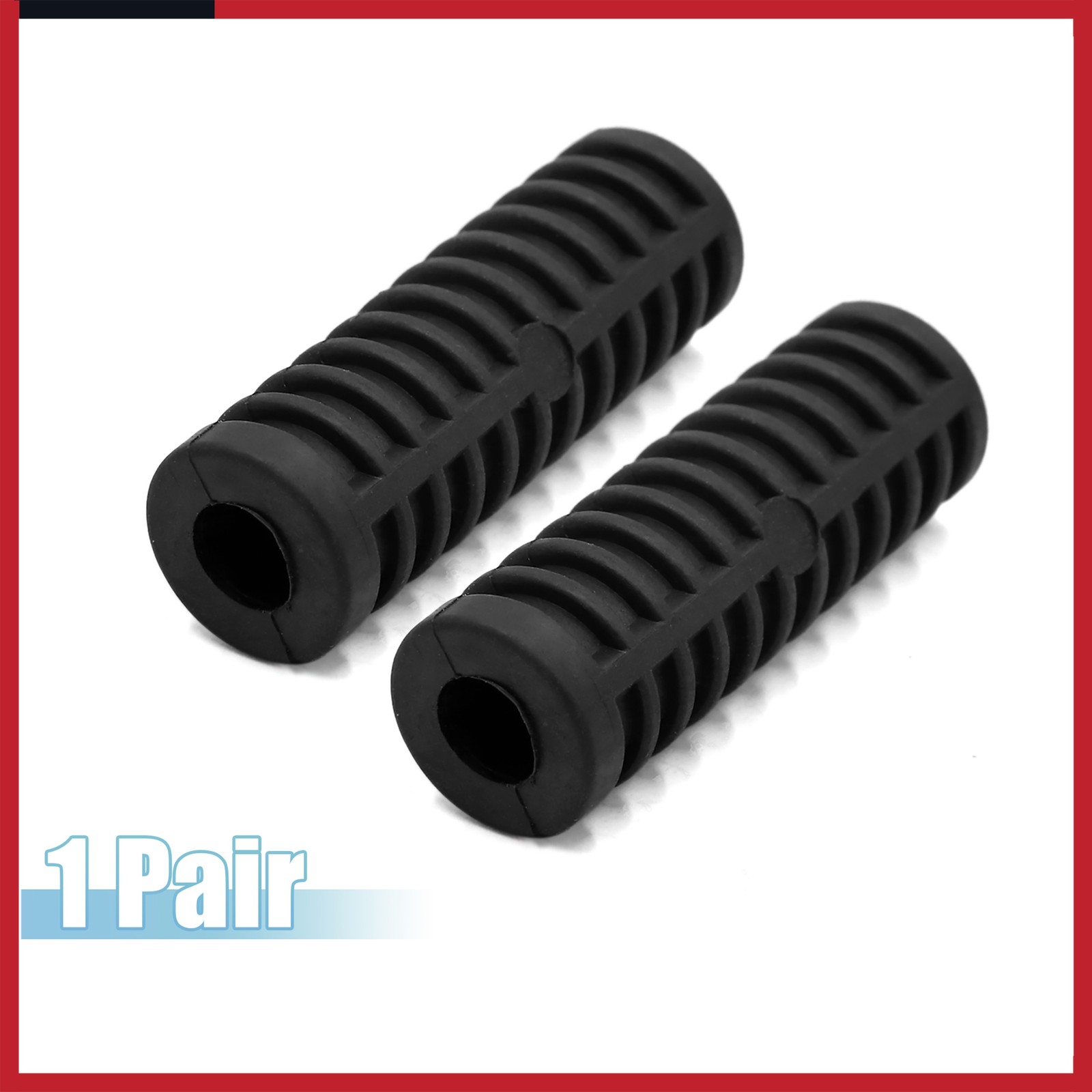 1Pair 12mm 15mm Rubber Motorcycle Rearsets Rear Set Footrest Pedal Cover Shell