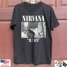 Nirvana Bleach Shirt Grunge Rock Band Vintage Album Graphic Unisex Tee