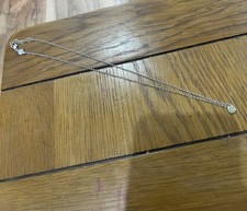 Italian Silver 925 necklace with a star-shaped pendant  with brown stones 