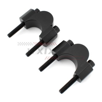CNC Handle Bar Riser Mount Clamp Adapter Move Back For BMW S1000R 2021-23 Black
