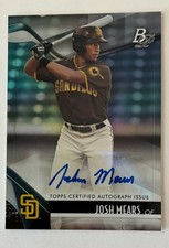 2021 Bowman Platinum - Top Prospects Joshua Mears #TOP-8 Autographs
