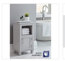 Glacier Bay Shaker Style Floor Cabinet in Dove Gray